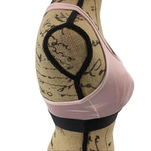 Victoria's Secret Sport Lightweight Sports Bra Pullover Wire Free Black Band XSm - Picture 4 of 6